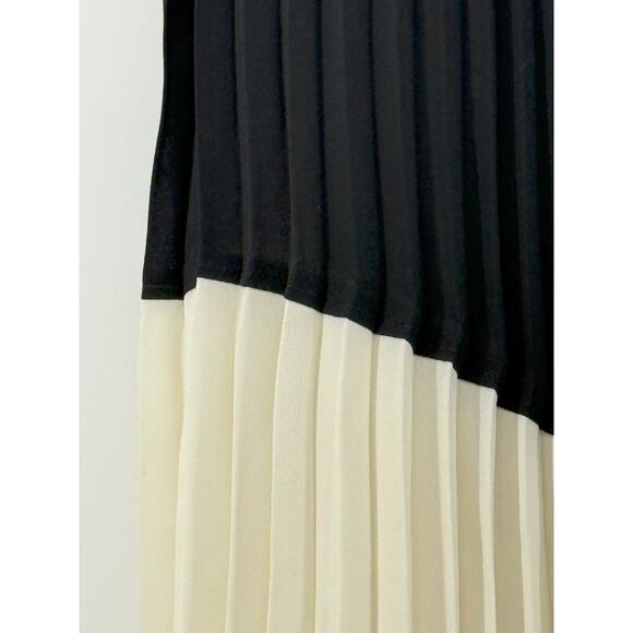 Express Womens Pleated Color Block Maxi Skirt - XS - Picture 2 of 5